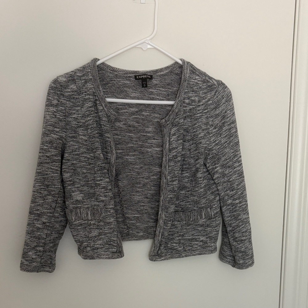 Express Charcoal Knit Sweater